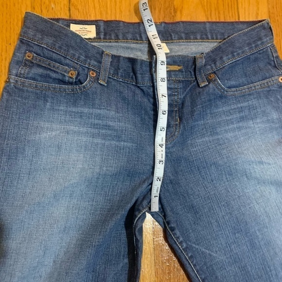 ABERCROMBIE & FITCH Medium Wash Bootcut Jeans Button Fly SIZE 6R - Picture 6 of 9